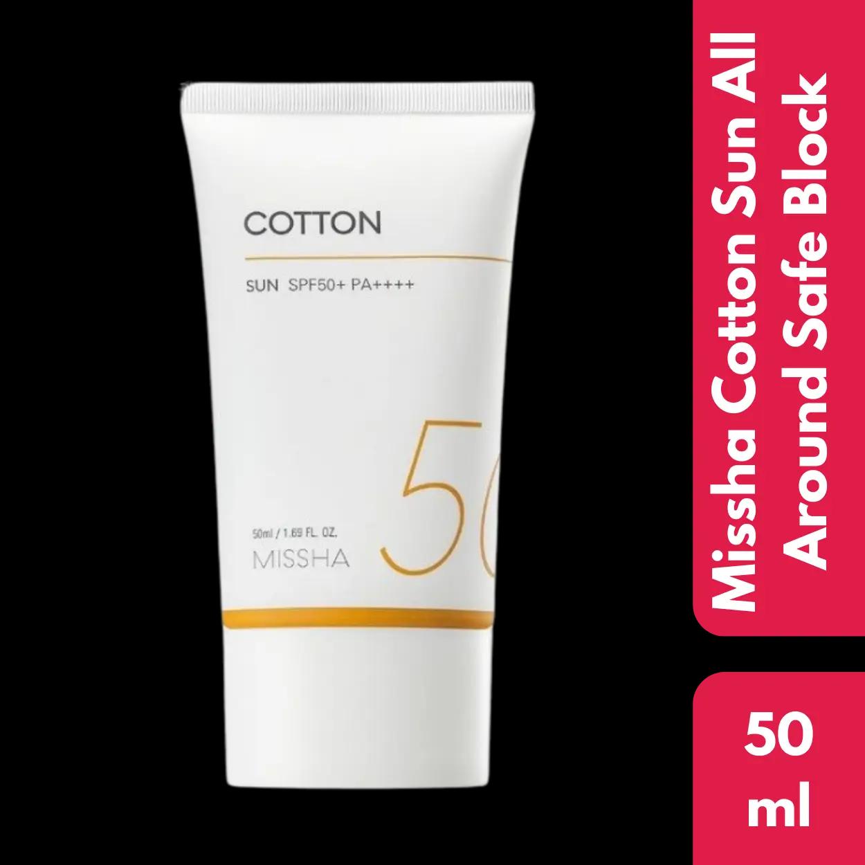 Missha Cotton Sun All Around Safe Block SPF50+ PA++++