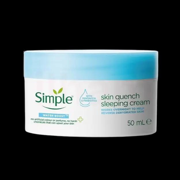Simple Water Boost Skin Quench Sleeping Cream